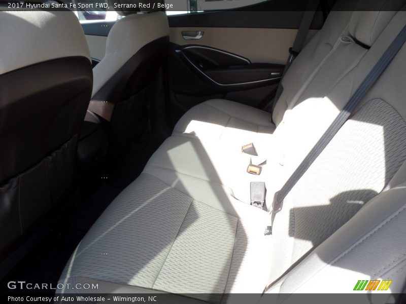 Serrano Red / Beige 2017 Hyundai Santa Fe Sport FWD