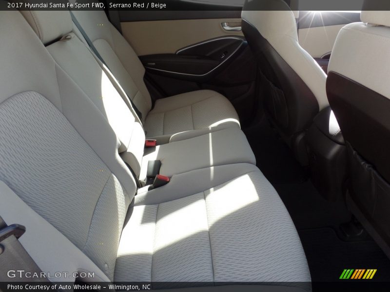 Serrano Red / Beige 2017 Hyundai Santa Fe Sport FWD
