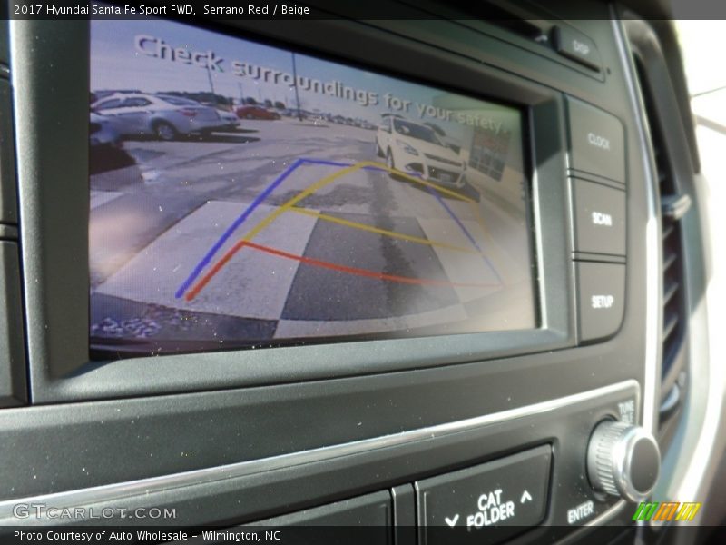 Serrano Red / Beige 2017 Hyundai Santa Fe Sport FWD