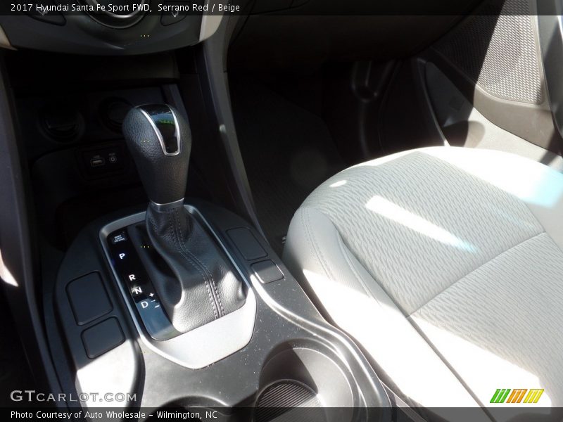 Serrano Red / Beige 2017 Hyundai Santa Fe Sport FWD