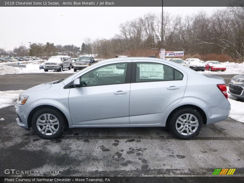 Arctic Blue Metallic / Jet Black 2018 Chevrolet Sonic LS Sedan