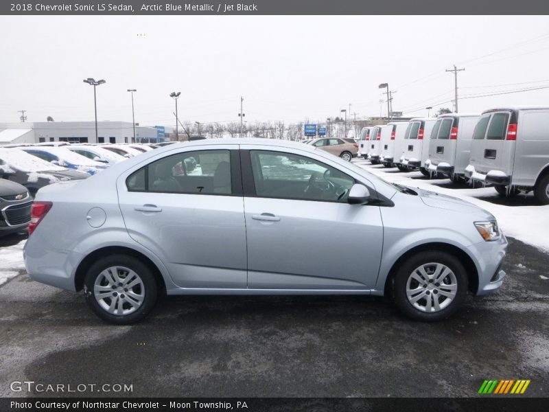 Arctic Blue Metallic / Jet Black 2018 Chevrolet Sonic LS Sedan