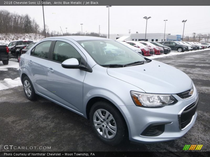 Arctic Blue Metallic / Jet Black 2018 Chevrolet Sonic LS Sedan