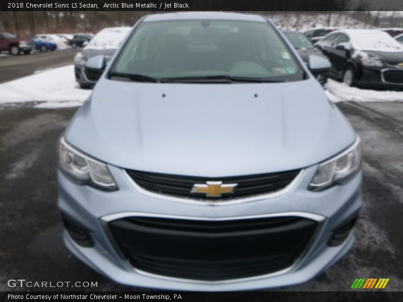 Arctic Blue Metallic / Jet Black 2018 Chevrolet Sonic LS Sedan