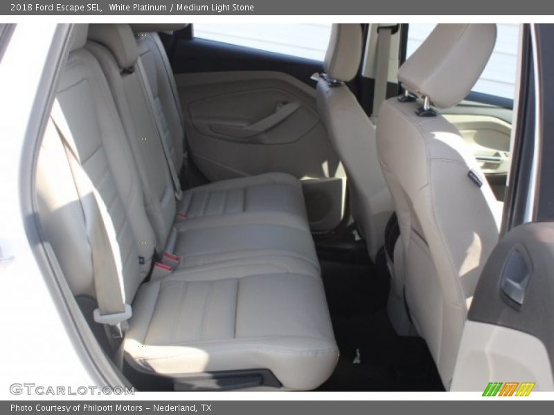 White Platinum / Medium Light Stone 2018 Ford Escape SEL