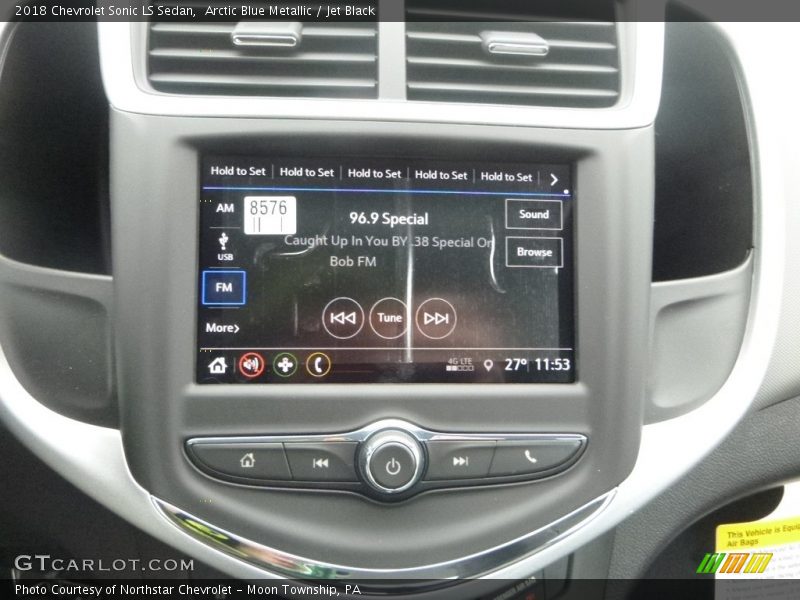 Arctic Blue Metallic / Jet Black 2018 Chevrolet Sonic LS Sedan