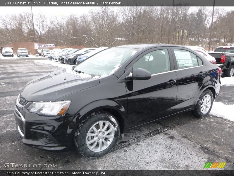 Mosaic Black Metallic / Dark Pewter 2018 Chevrolet Sonic LT Sedan