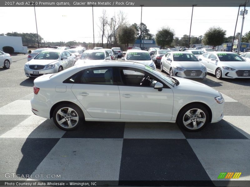 Glacier White Metallic / Rock Gray 2017 Audi A3 2.0 Premium quttaro