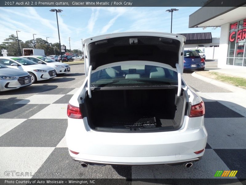 Glacier White Metallic / Rock Gray 2017 Audi A3 2.0 Premium quttaro