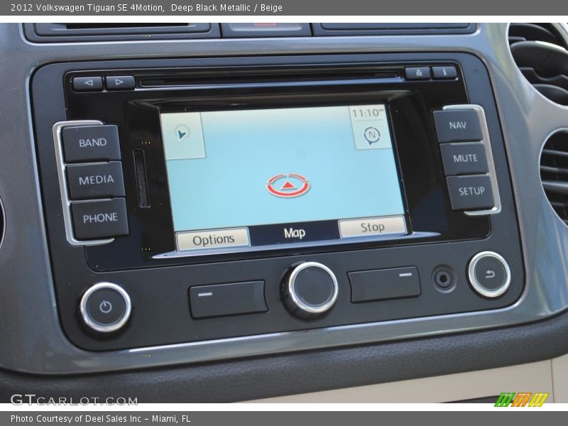 Deep Black Metallic / Beige 2012 Volkswagen Tiguan SE 4Motion