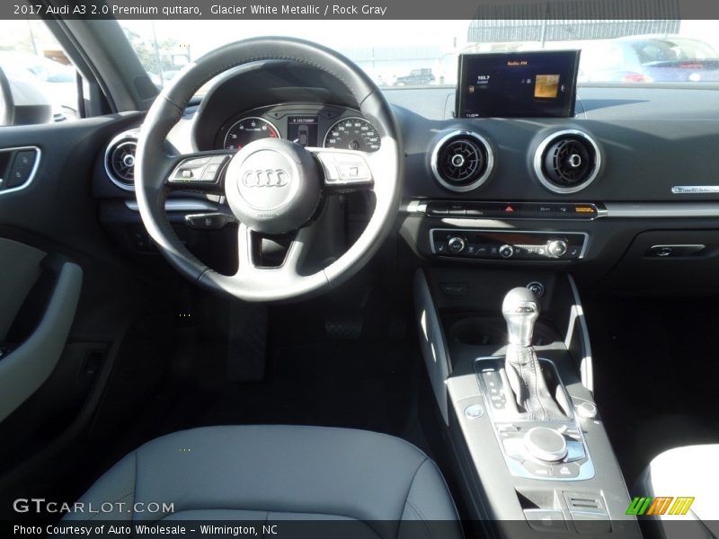 Glacier White Metallic / Rock Gray 2017 Audi A3 2.0 Premium quttaro