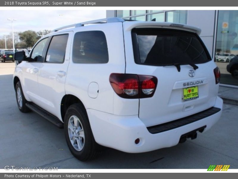 Super White / Sand Beige 2018 Toyota Sequoia SR5