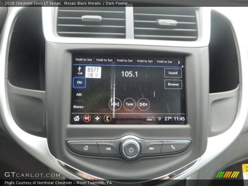 Mosaic Black Metallic / Dark Pewter 2018 Chevrolet Sonic LT Sedan