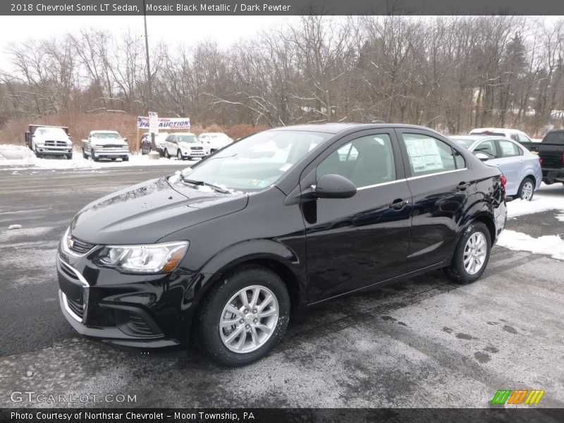 Mosaic Black Metallic / Dark Pewter 2018 Chevrolet Sonic LT Sedan