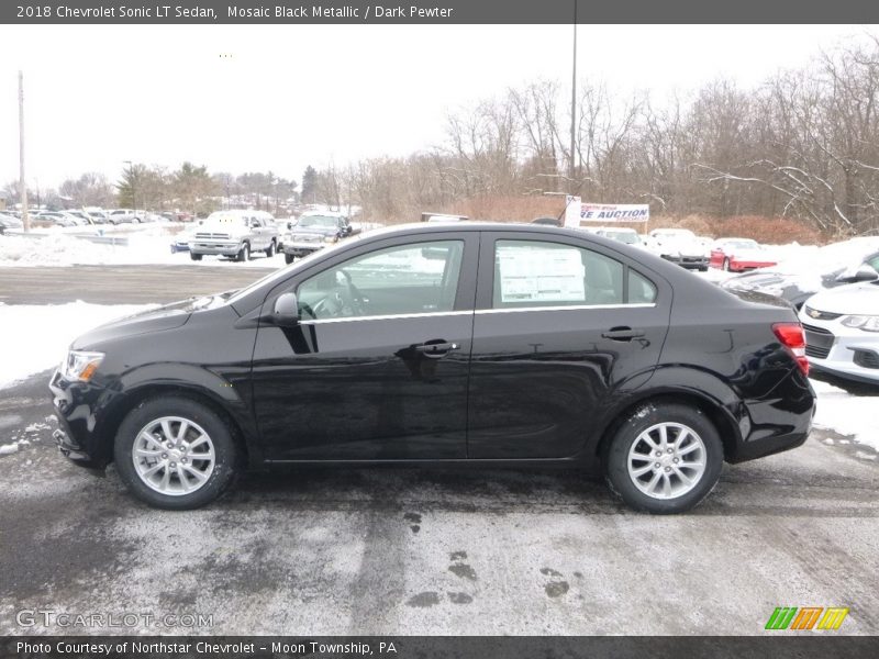 Mosaic Black Metallic / Dark Pewter 2018 Chevrolet Sonic LT Sedan