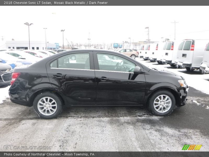 Mosaic Black Metallic / Dark Pewter 2018 Chevrolet Sonic LT Sedan