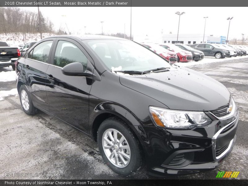 Mosaic Black Metallic / Dark Pewter 2018 Chevrolet Sonic LT Sedan