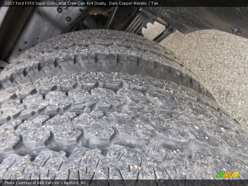 Dark Copper Metallic / Tan 2007 Ford F350 Super Duty Lariat Crew Cab 4x4 Dually