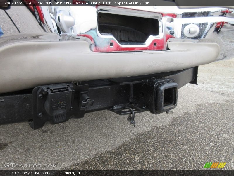 Dark Copper Metallic / Tan 2007 Ford F350 Super Duty Lariat Crew Cab 4x4 Dually