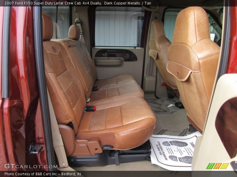 Dark Copper Metallic / Tan 2007 Ford F350 Super Duty Lariat Crew Cab 4x4 Dually