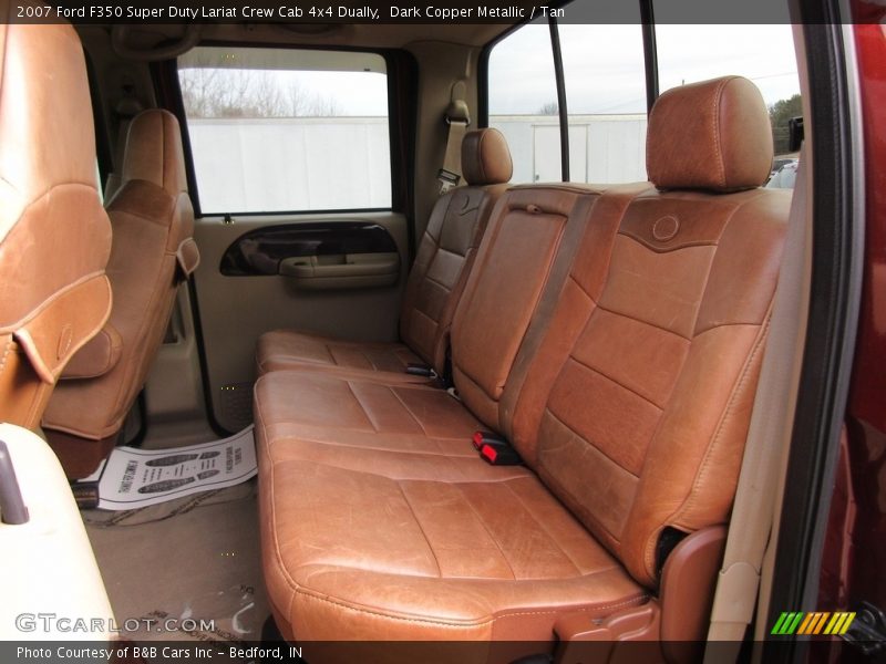 Dark Copper Metallic / Tan 2007 Ford F350 Super Duty Lariat Crew Cab 4x4 Dually