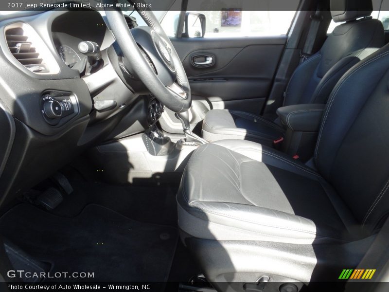 Alpine White / Black 2017 Jeep Renegade Limited