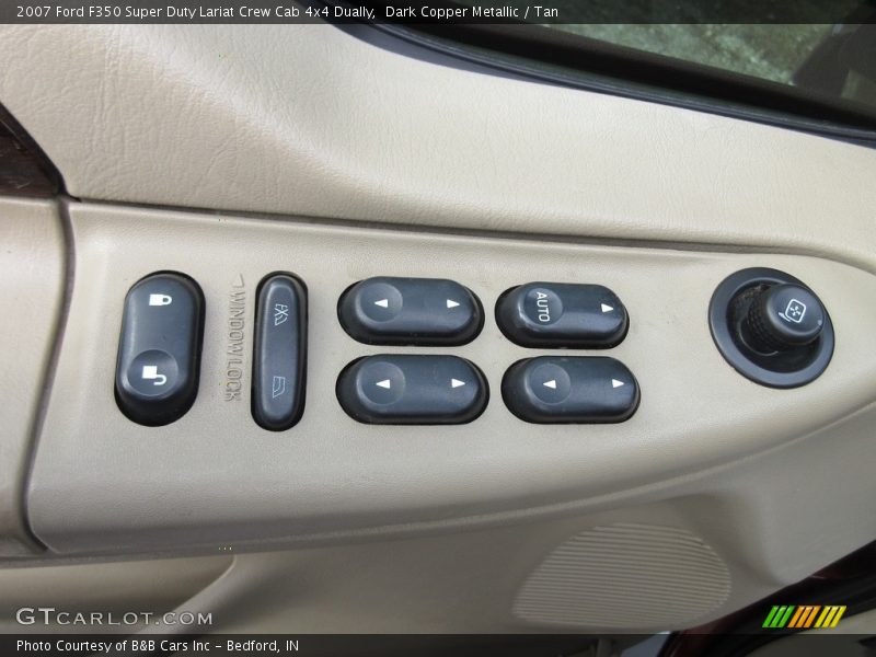 Dark Copper Metallic / Tan 2007 Ford F350 Super Duty Lariat Crew Cab 4x4 Dually