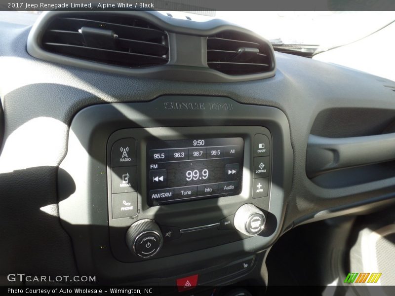 Alpine White / Black 2017 Jeep Renegade Limited