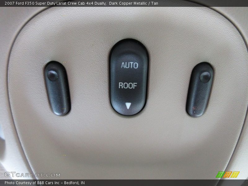 Dark Copper Metallic / Tan 2007 Ford F350 Super Duty Lariat Crew Cab 4x4 Dually
