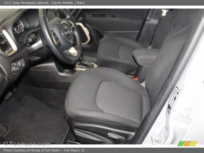 Glacier Metallic / Black 2017 Jeep Renegade Latitude