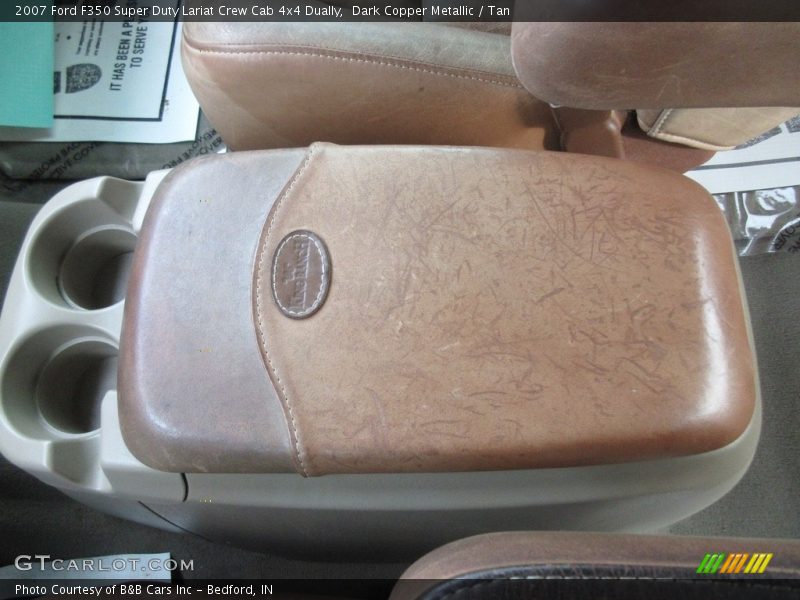 Dark Copper Metallic / Tan 2007 Ford F350 Super Duty Lariat Crew Cab 4x4 Dually