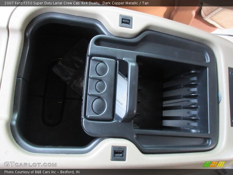 Dark Copper Metallic / Tan 2007 Ford F350 Super Duty Lariat Crew Cab 4x4 Dually
