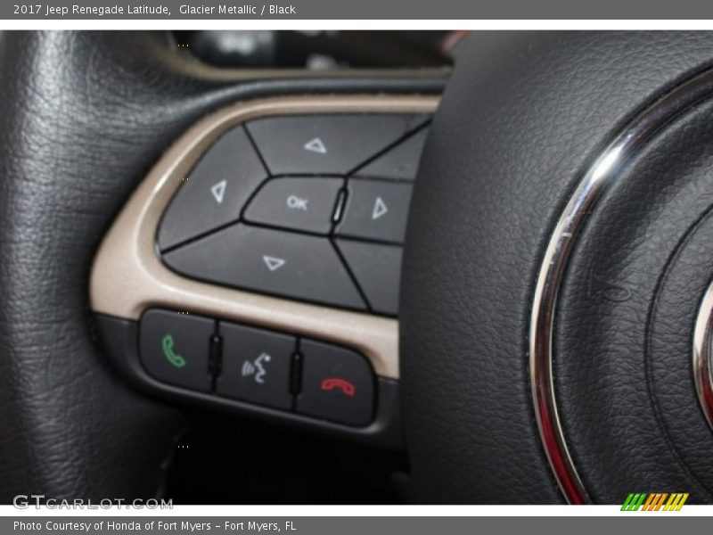 Glacier Metallic / Black 2017 Jeep Renegade Latitude
