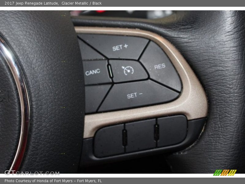 Glacier Metallic / Black 2017 Jeep Renegade Latitude