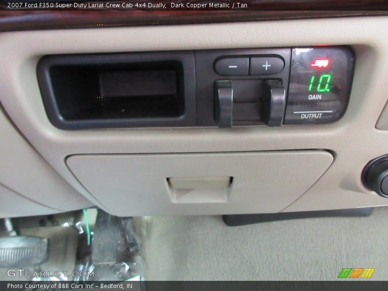 Dark Copper Metallic / Tan 2007 Ford F350 Super Duty Lariat Crew Cab 4x4 Dually