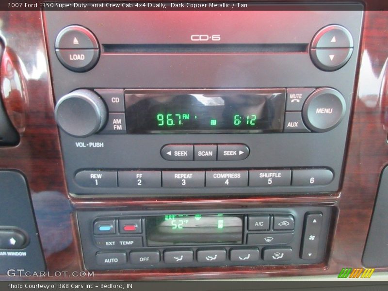 Dark Copper Metallic / Tan 2007 Ford F350 Super Duty Lariat Crew Cab 4x4 Dually
