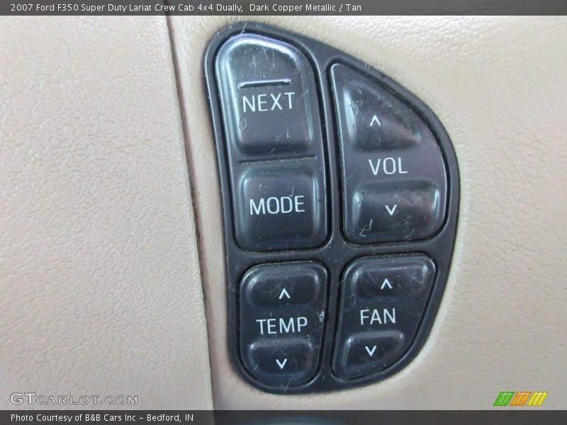 Dark Copper Metallic / Tan 2007 Ford F350 Super Duty Lariat Crew Cab 4x4 Dually