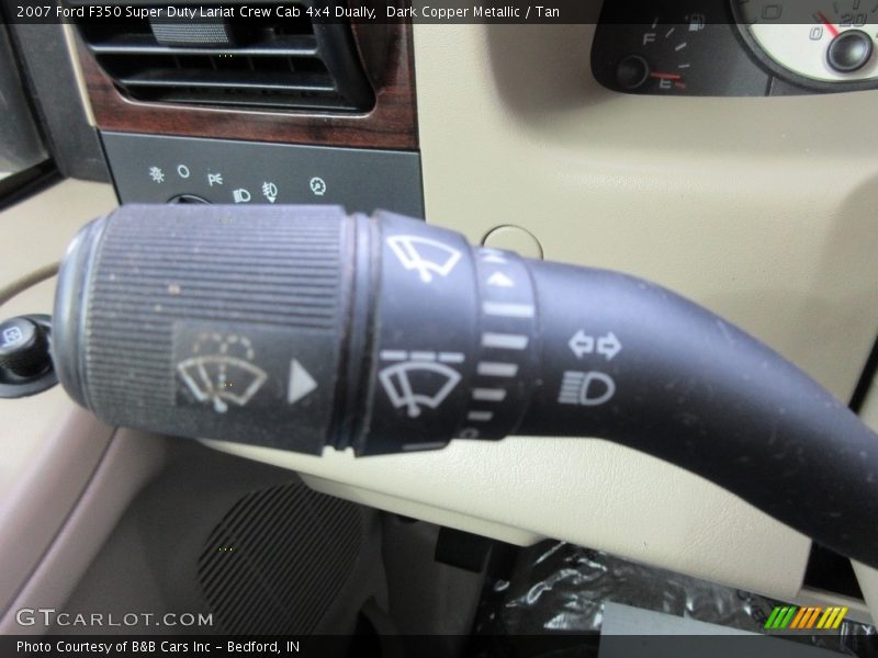 Dark Copper Metallic / Tan 2007 Ford F350 Super Duty Lariat Crew Cab 4x4 Dually