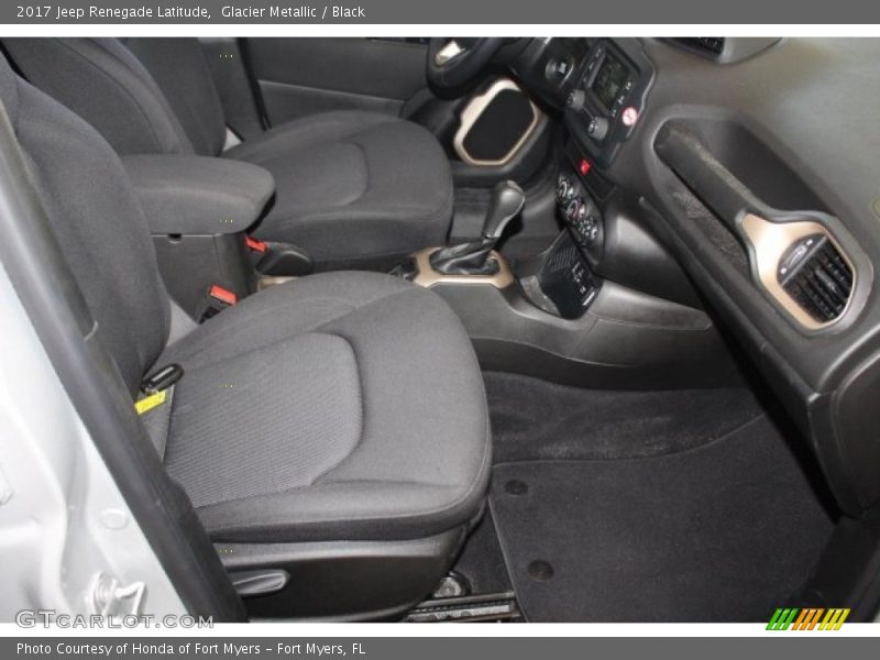 Glacier Metallic / Black 2017 Jeep Renegade Latitude