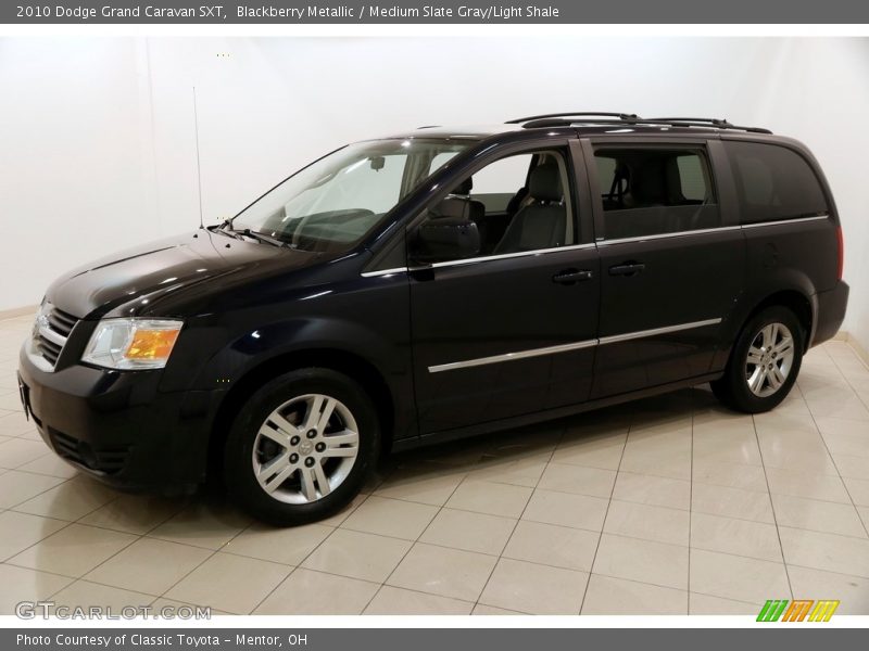Blackberry Metallic / Medium Slate Gray/Light Shale 2010 Dodge Grand Caravan SXT