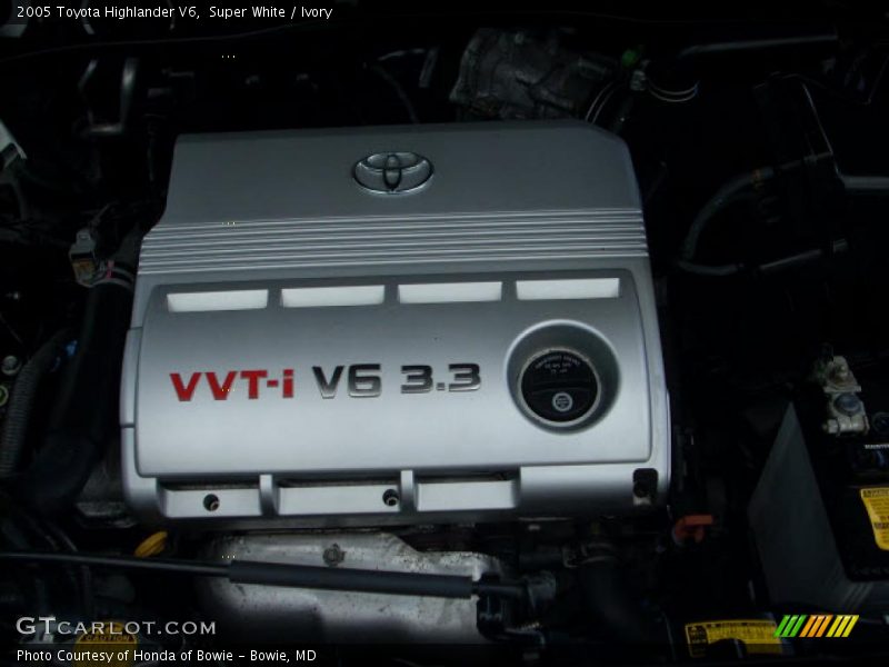 Super White / Ivory 2005 Toyota Highlander V6