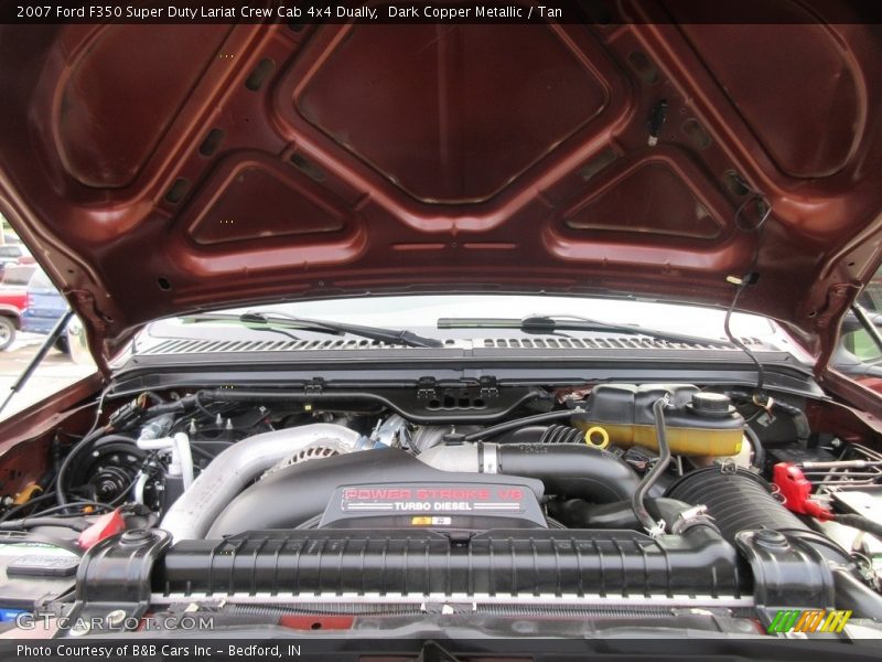 Dark Copper Metallic / Tan 2007 Ford F350 Super Duty Lariat Crew Cab 4x4 Dually