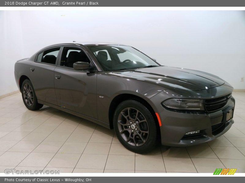 Granite Pearl / Black 2018 Dodge Charger GT AWD