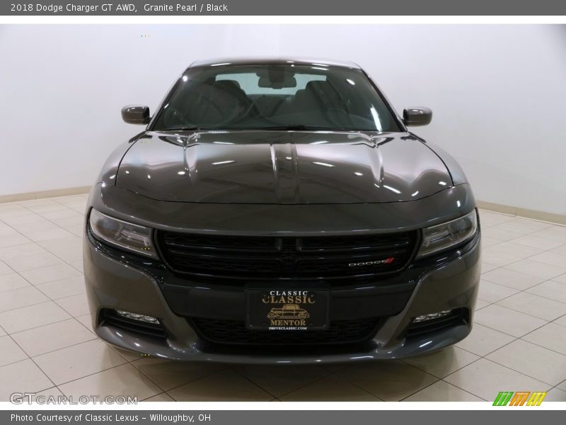 Granite Pearl / Black 2018 Dodge Charger GT AWD