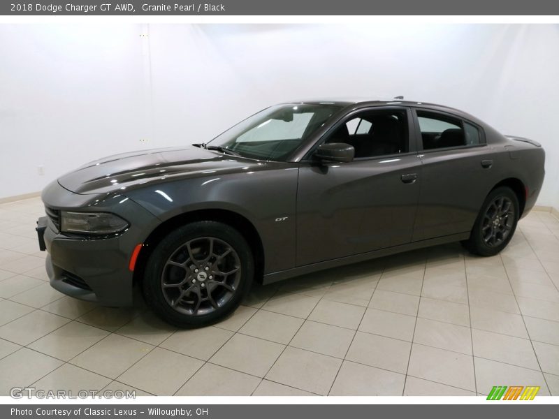 Granite Pearl / Black 2018 Dodge Charger GT AWD