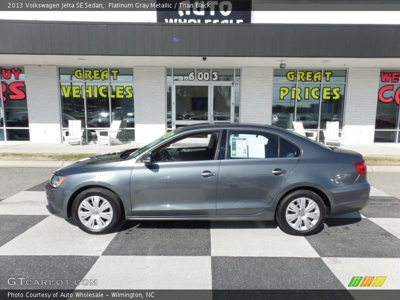 Platinum Gray Metallic / Titan Black 2013 Volkswagen Jetta SE Sedan
