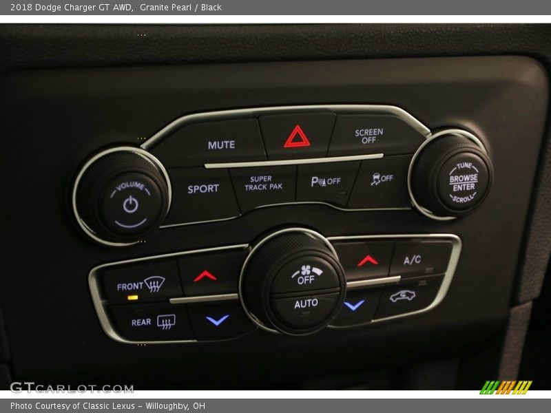 Granite Pearl / Black 2018 Dodge Charger GT AWD