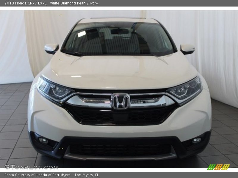 White Diamond Pearl / Ivory 2018 Honda CR-V EX-L