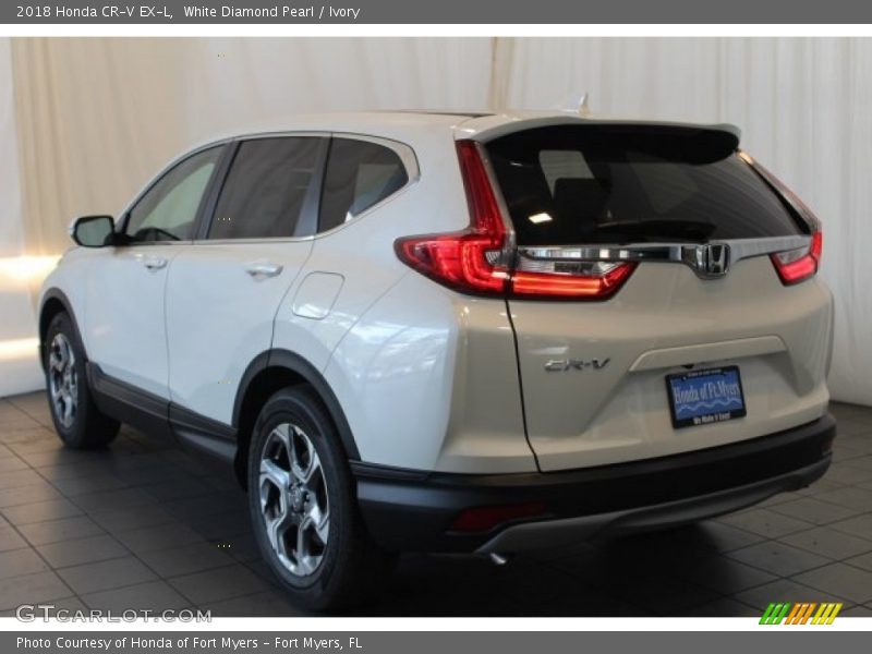 White Diamond Pearl / Ivory 2018 Honda CR-V EX-L