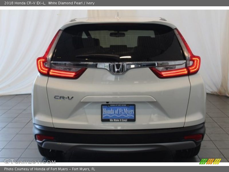White Diamond Pearl / Ivory 2018 Honda CR-V EX-L
